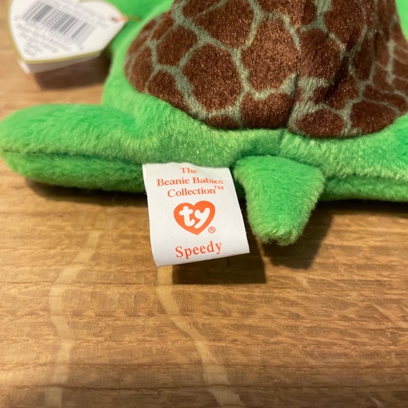 Ty Beanie Babies Speedy Turtle Green 1994 – New Tag Protector VINTAGE - Picture 3 of 9